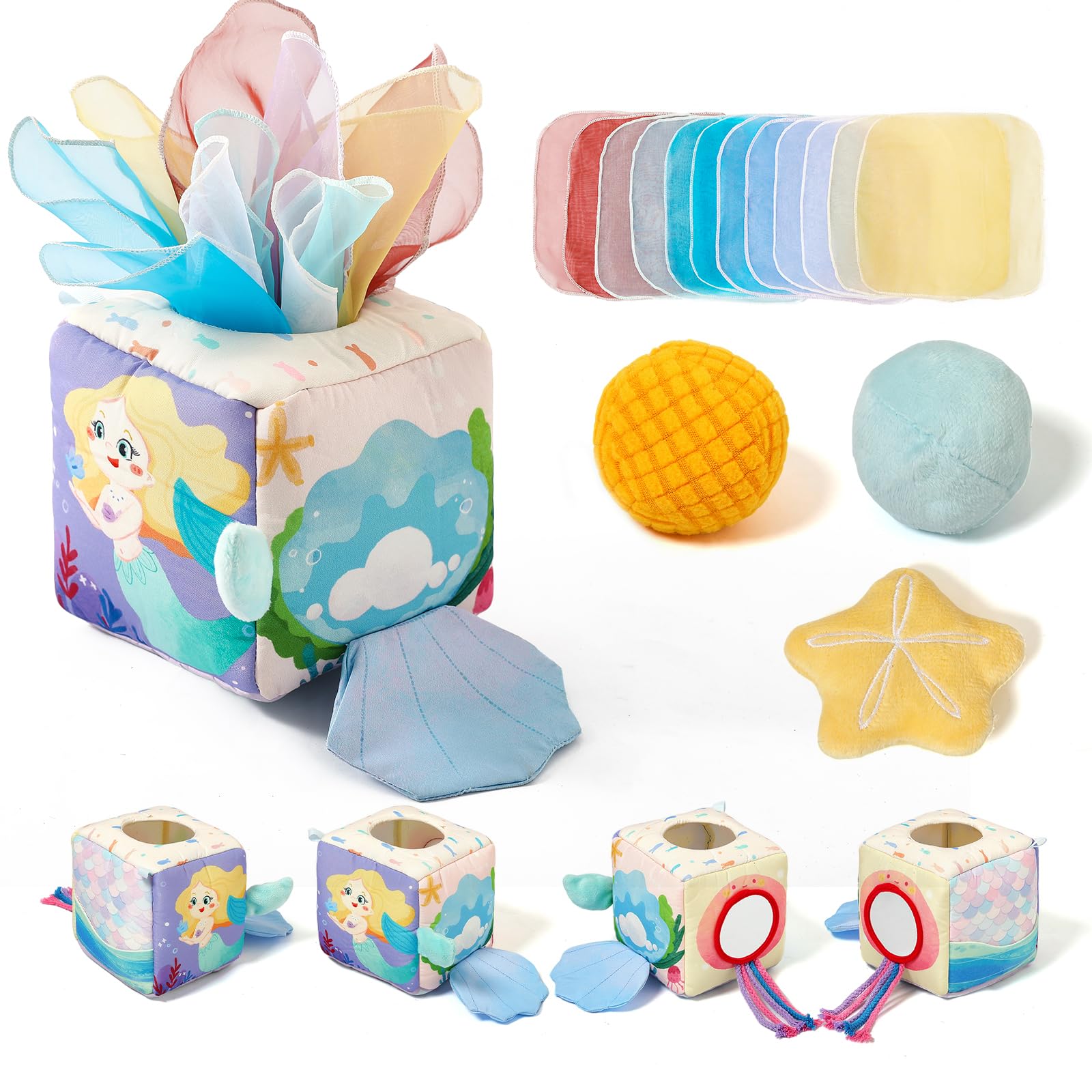 Amazon | Mamimami Home ティッシュ おもちゃ 赤ちゃん 布製 柔らか